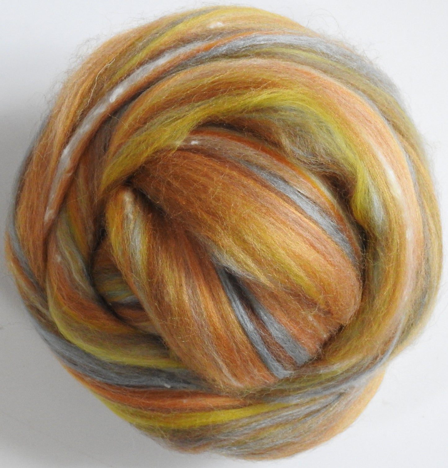 Lion - Custom Blended Top- Merino/ Shetland/ Tussah Silk/ Baby Camel /Tweed Blend (25/25/25/15/10)