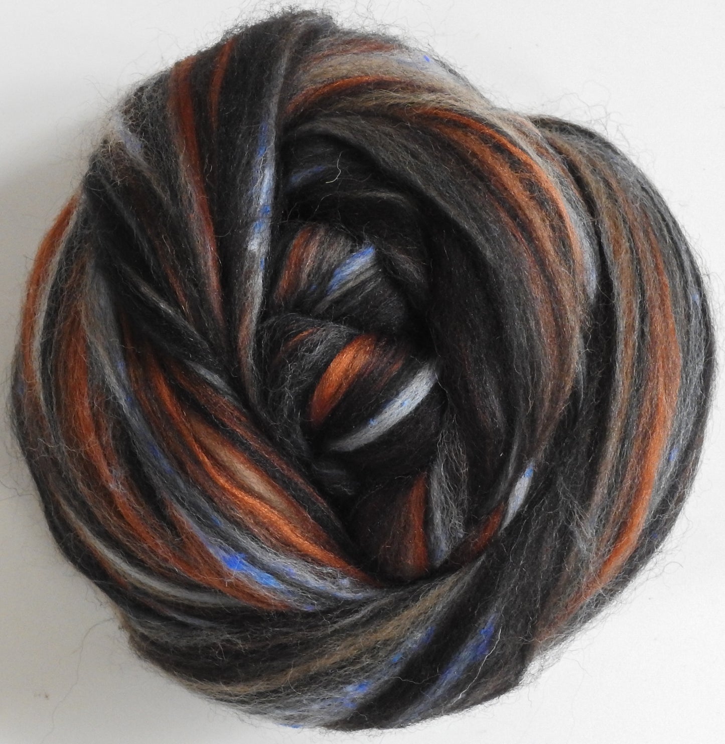 Panther - Custom Blended Top- Merino/ Shetland/ Tussah Silk/ Baby Camel /Tweed Blend (25/25/25/15/10)