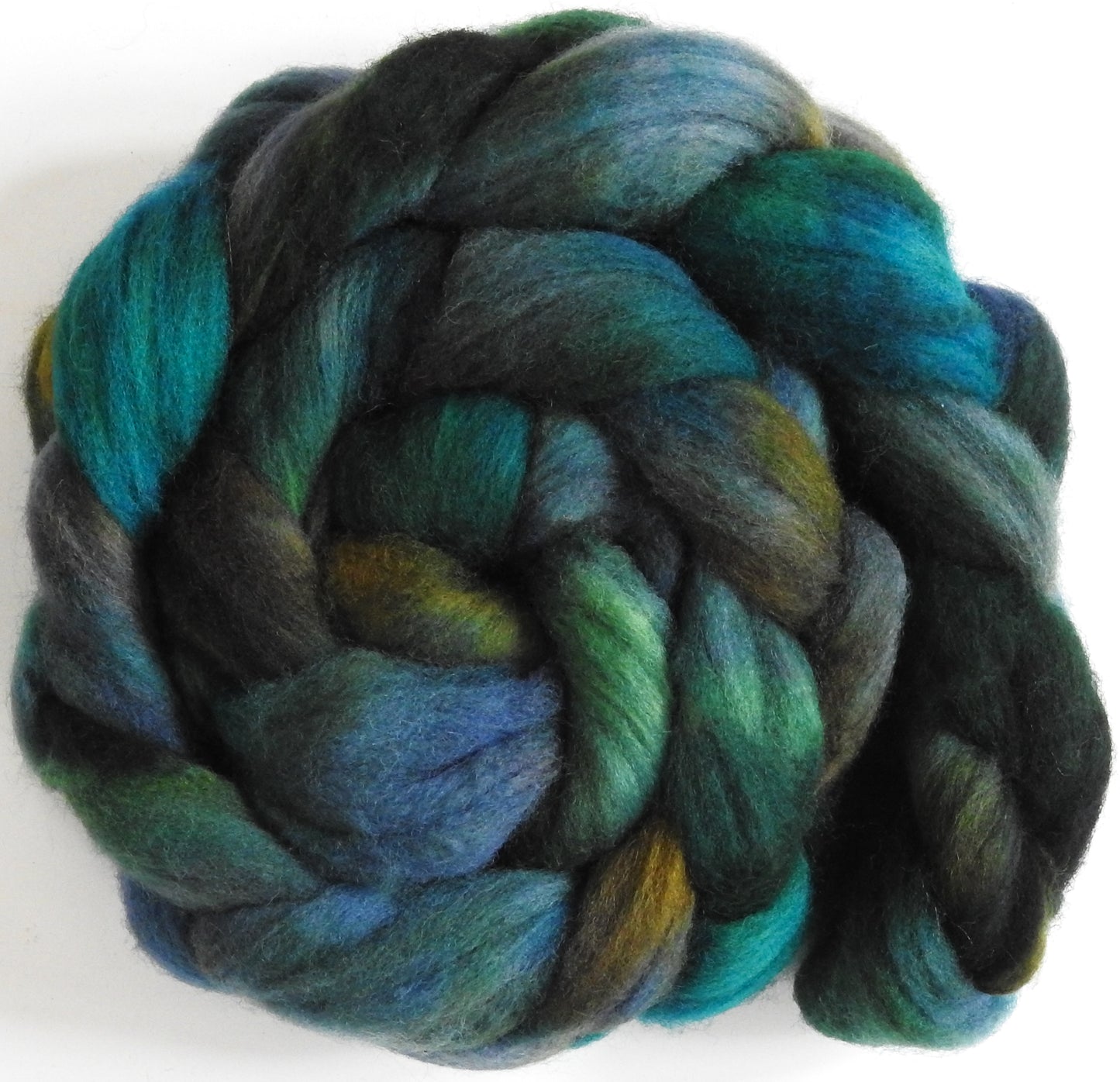 Nor'easter (5.9 oz) - Batt in a Braid #60- Southdown/ Bfl/ Bio-nylon (50/25/25)
