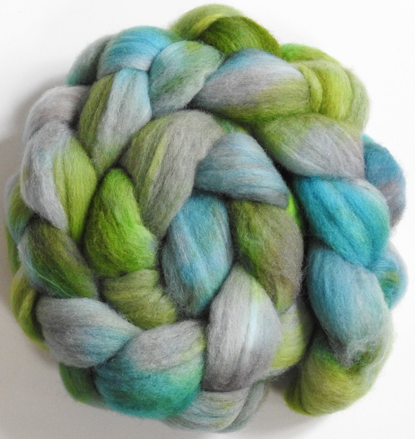 Tailwind (4.3 oz) - Batt in a Braid #60- Southdown/ Bfl/ Bio-nylon (50/25/25)