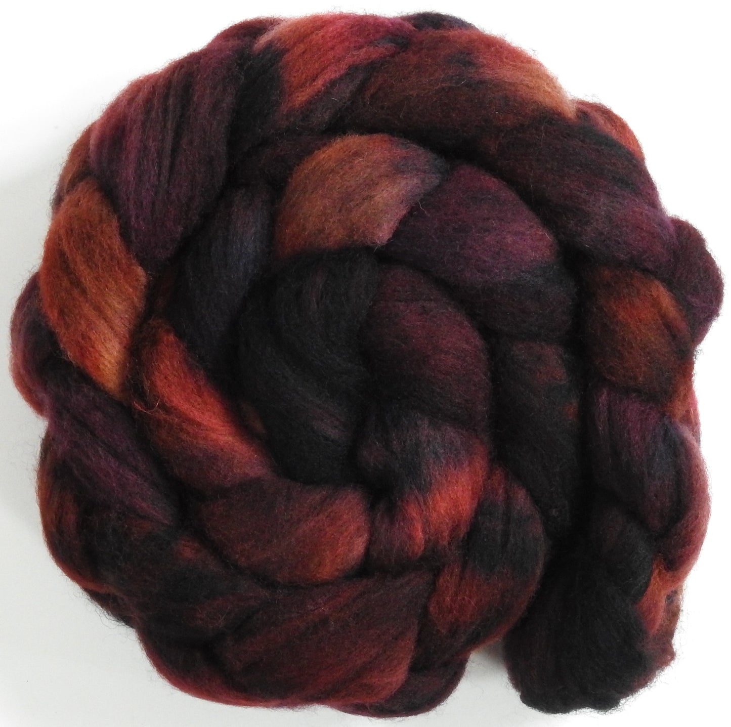 Padauk - Batt in a Braid #60- Southdown/ Bfl/ Bio-nylon (50/25/25)