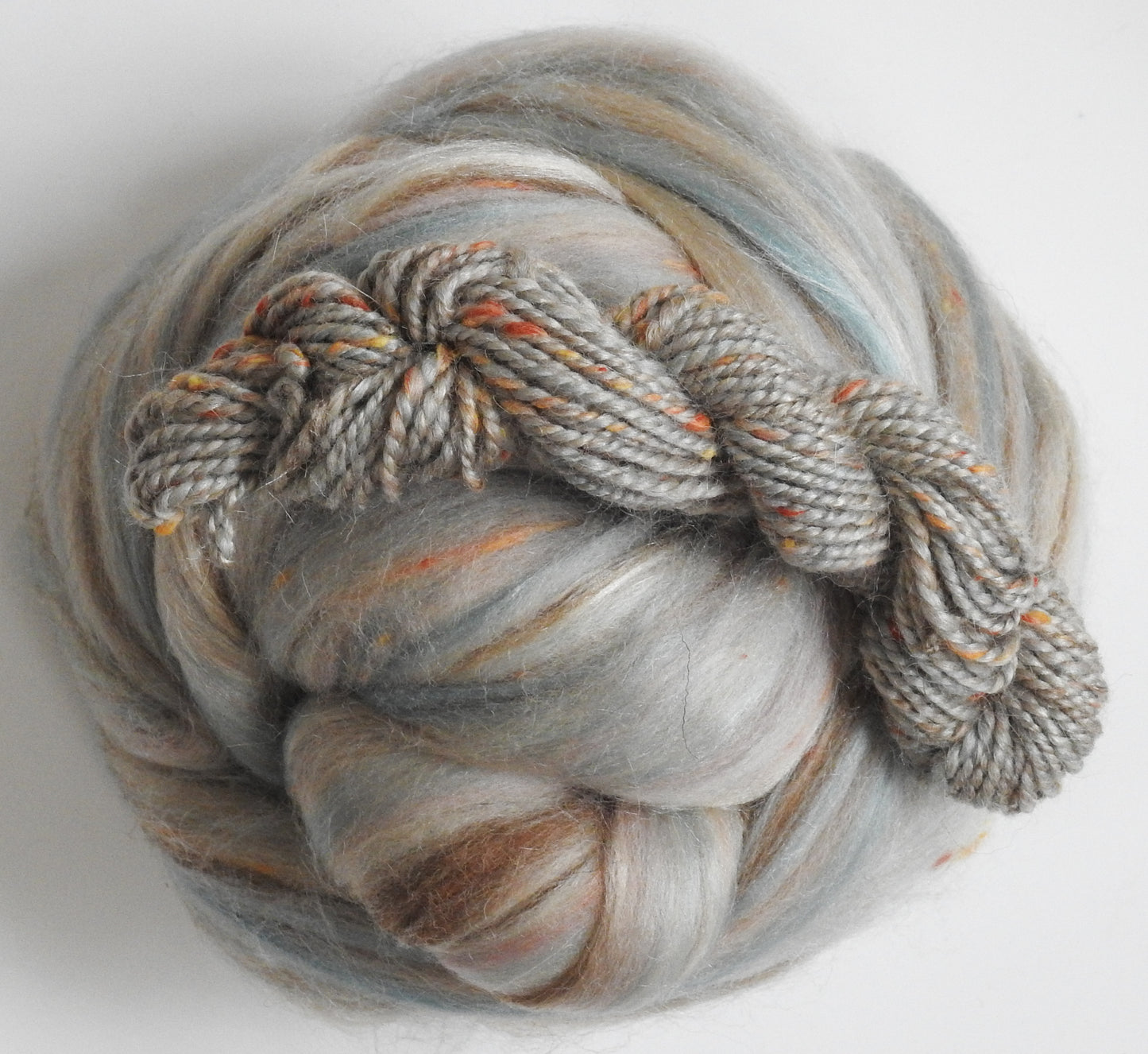 Caracal - Custom Blended Top- Merino/ Shetland/ Tussah Silk/ Baby Camel /Tweed Blend (25/25/25/15/10)