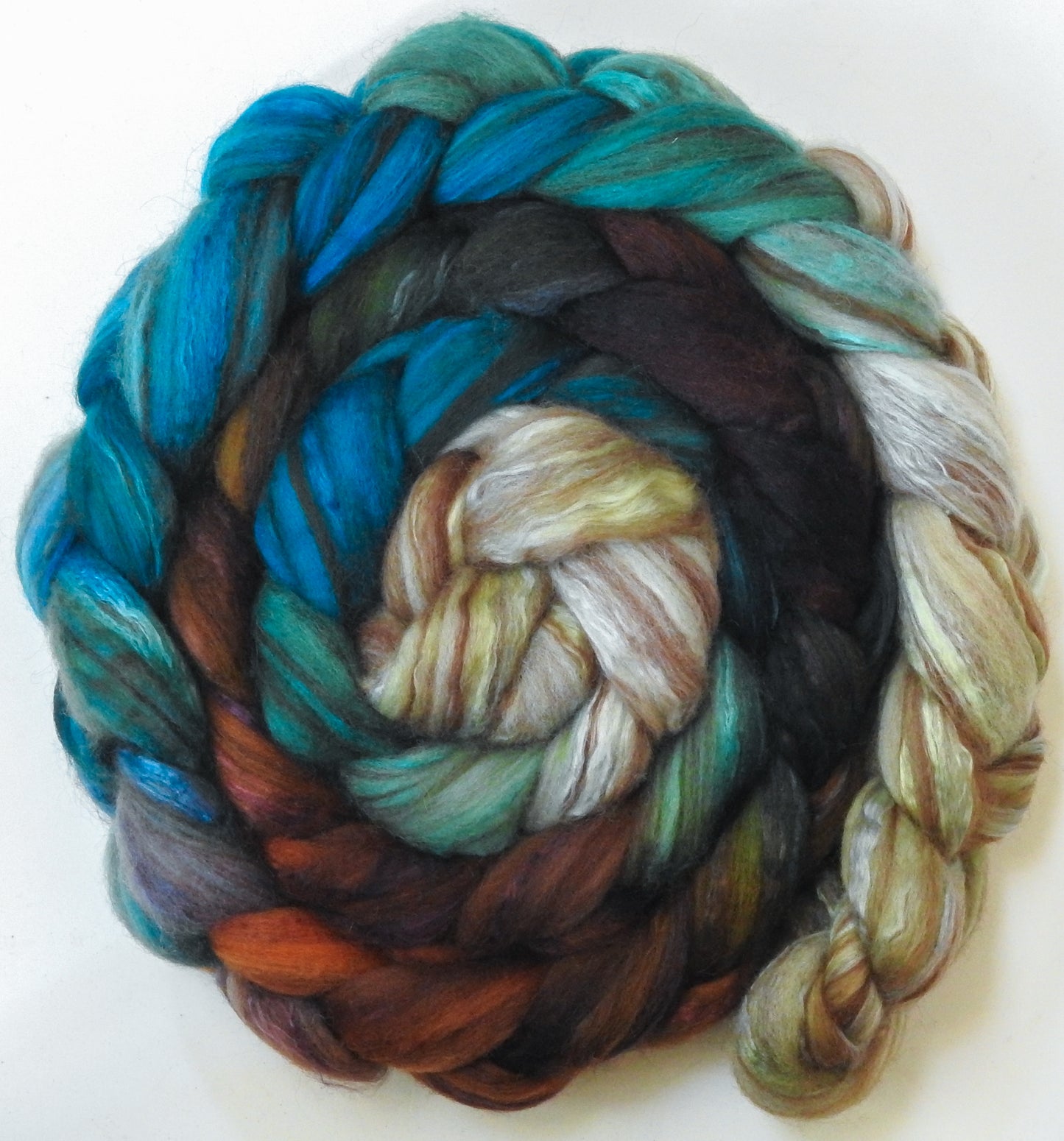 Sea Turtle (5.5 oz) - 18.5 mic merino/ camel/ brown alpaca/ mulberry silk/ (40/20/20/20)