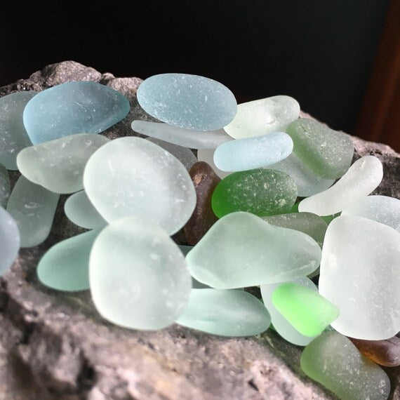 Sea Glass - Non-Sparkle Sticklebatts (4.3 oz) - North Ronaldsay, Merino, Lonk, Tussah Silk