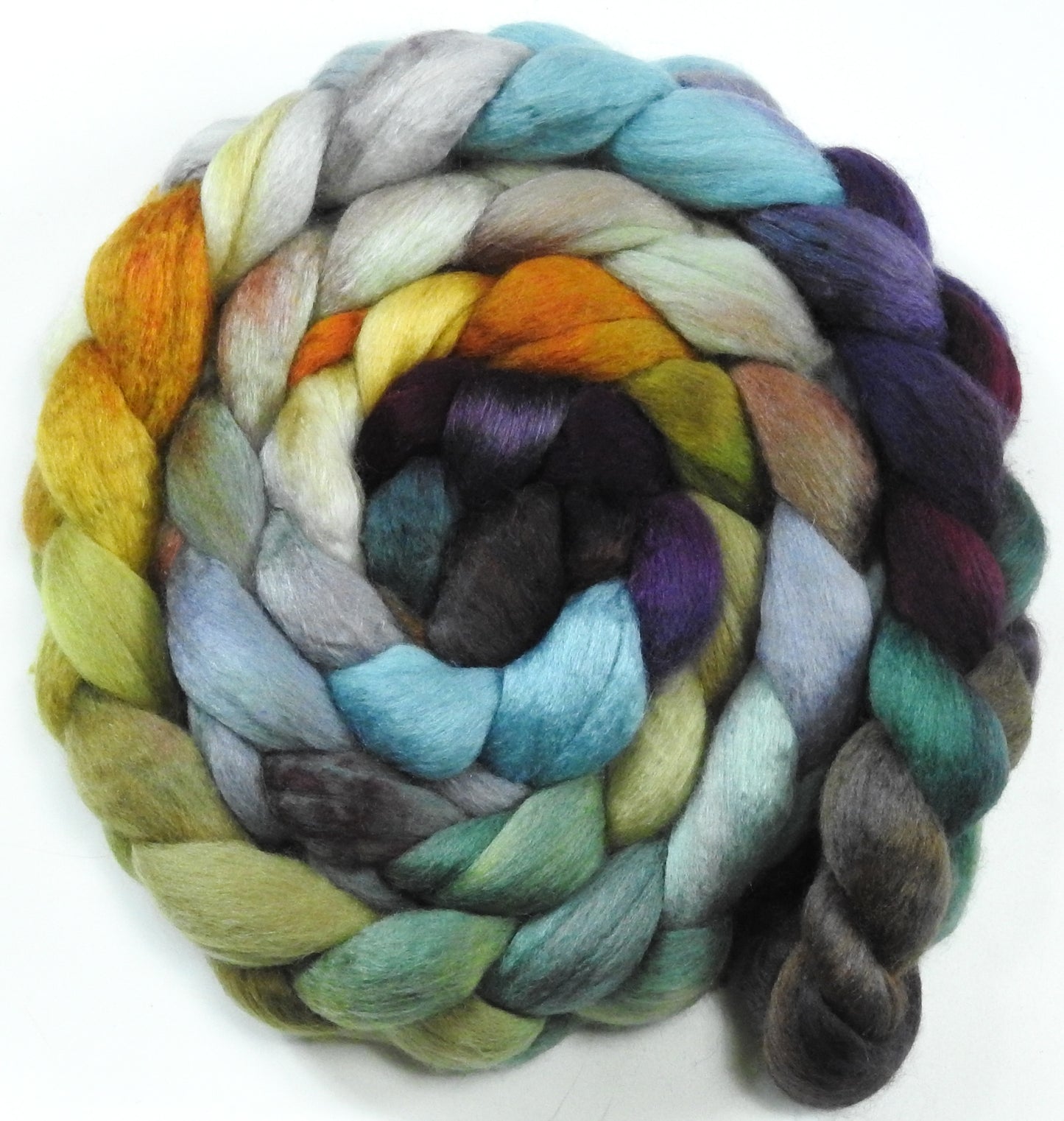 Stone Quarry -(5.2 oz) - White Hogget Haunui / Mulberry Silk (70/30) 21.1 mic.