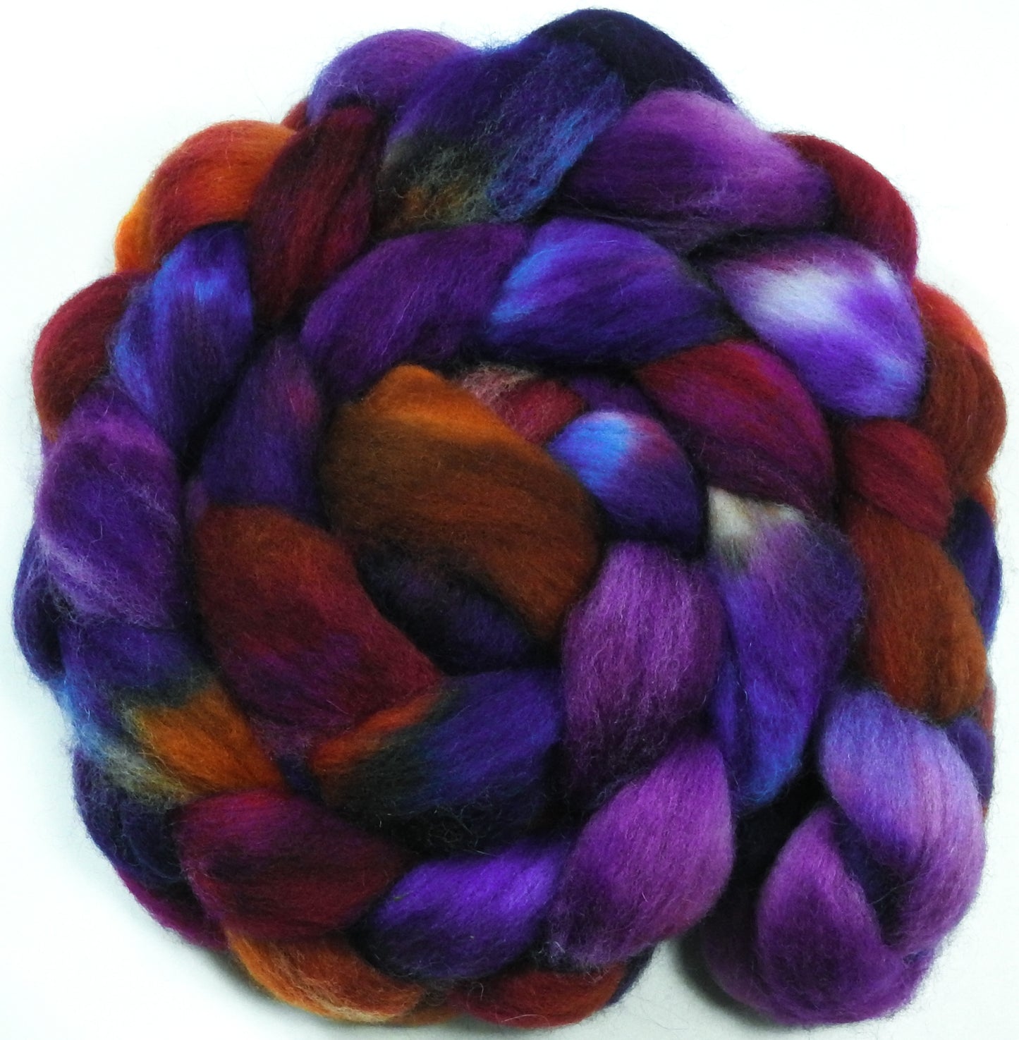 Esther (5.4 oz) - Batt in a Braid #43 - Dorset/Cheviot/Kid Mohair (60/20/20)