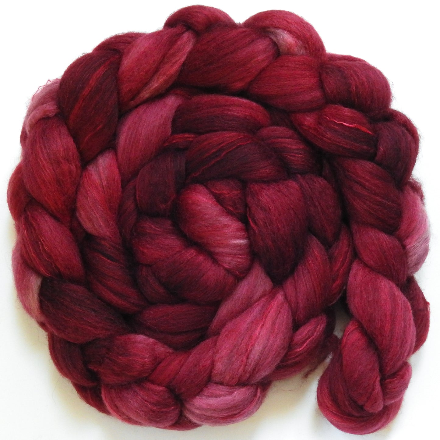 Crimson (5.5 oz) - Polwarth/ YAK / Mulberry Silk (60/20/20)