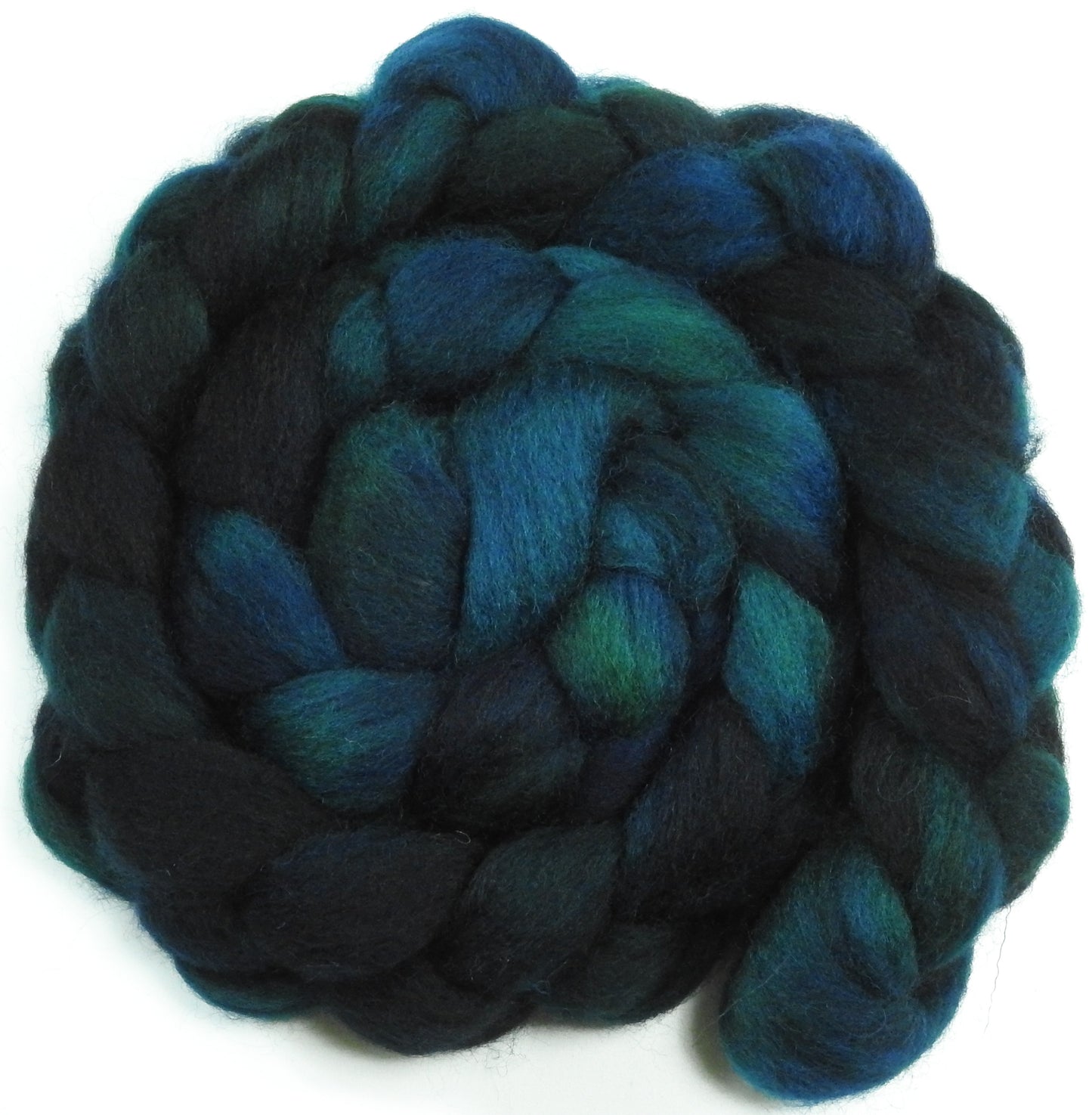 Mighty Maelstrom -Glazed Solid - Batt in a Braid #43 - Dorset/Cheviot/Kid Mohair (60/20/20)