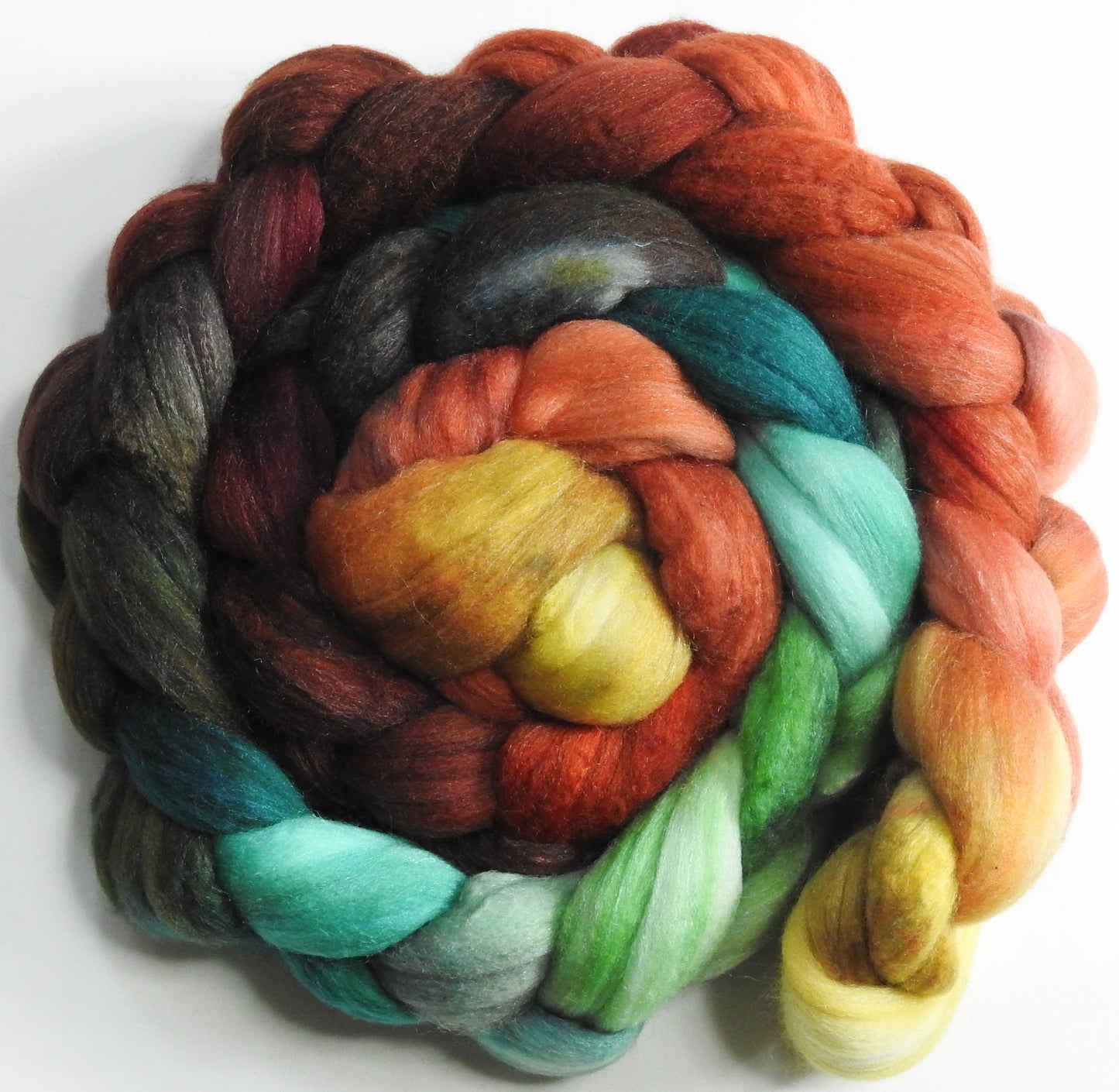 Back Bay - Batt in a Braid #35 - Sw Merino (18.5 mic) /Merino (18.5 mic) / Tussah Silk (40/40/20)