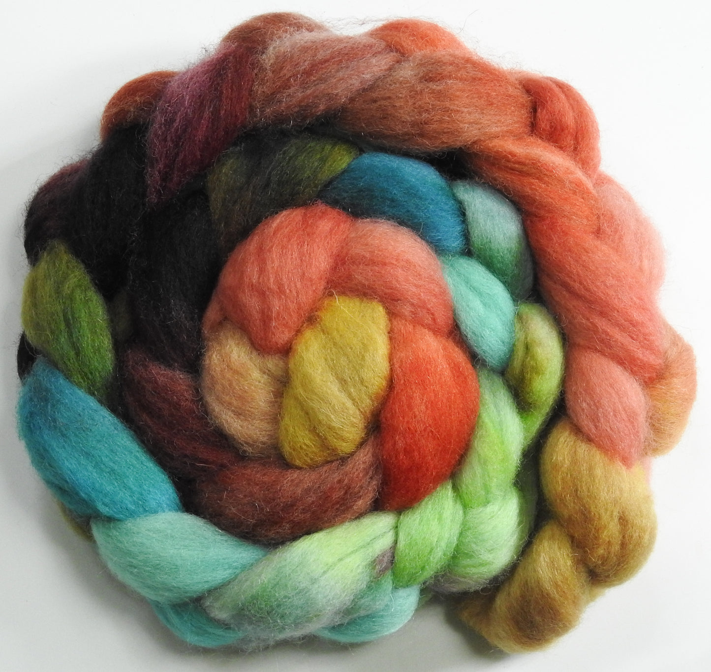 Back Bay (5.2 oz) - Batt in a Braid #43 - Dorset/Cheviot/Kid Mohair (60/20/20)