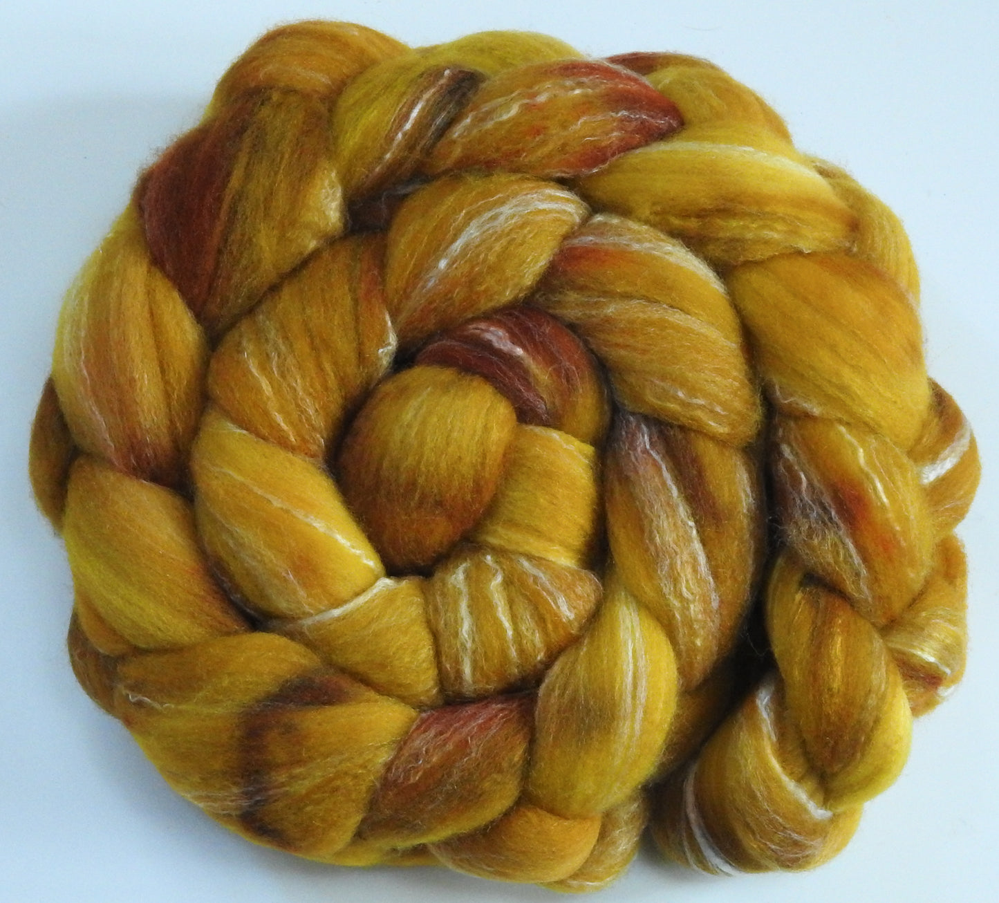 Coreopsis (6.1 oz)- Glazed Solid - Targhee/silk/ bamboo (80/10/10)