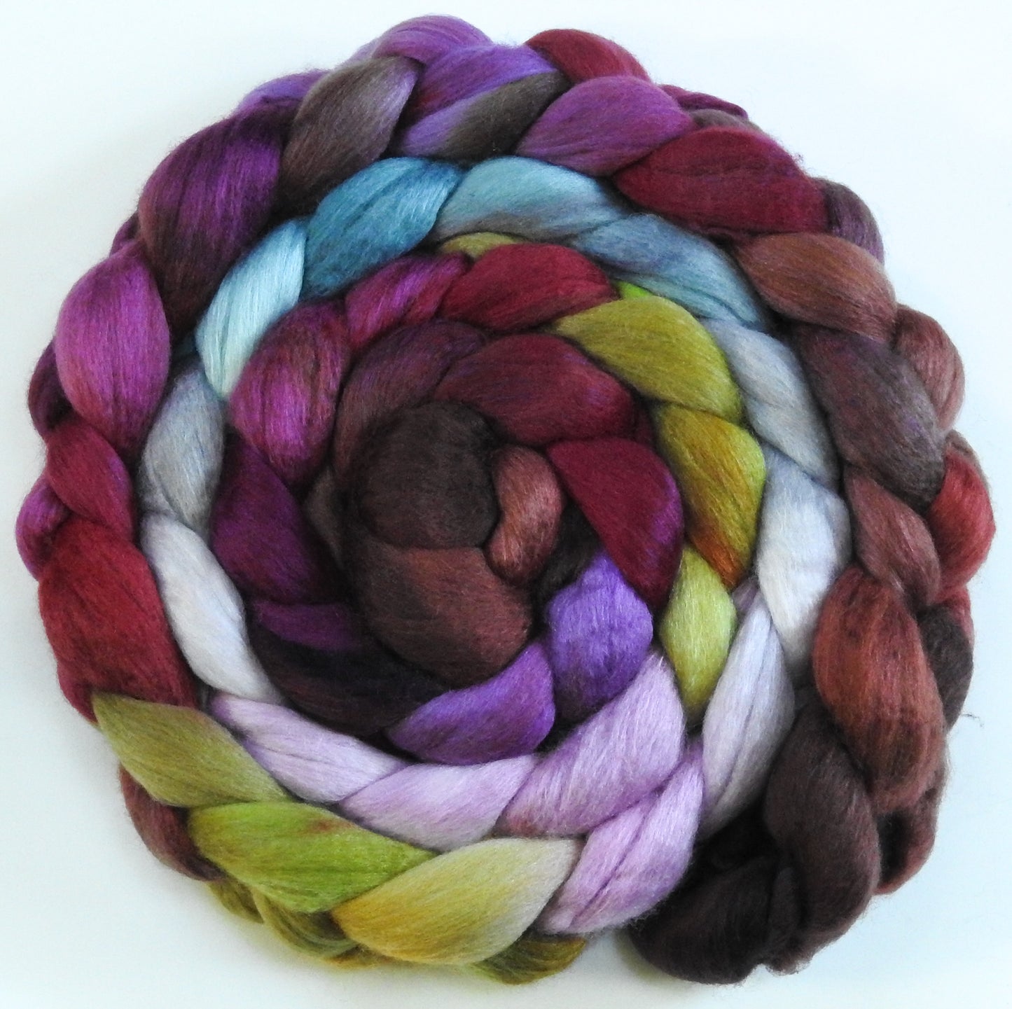 Beauty & the Beast -(5.2 oz) - White Hogget Haunui / Mulberry Silk (70/30) 21.1 mic.