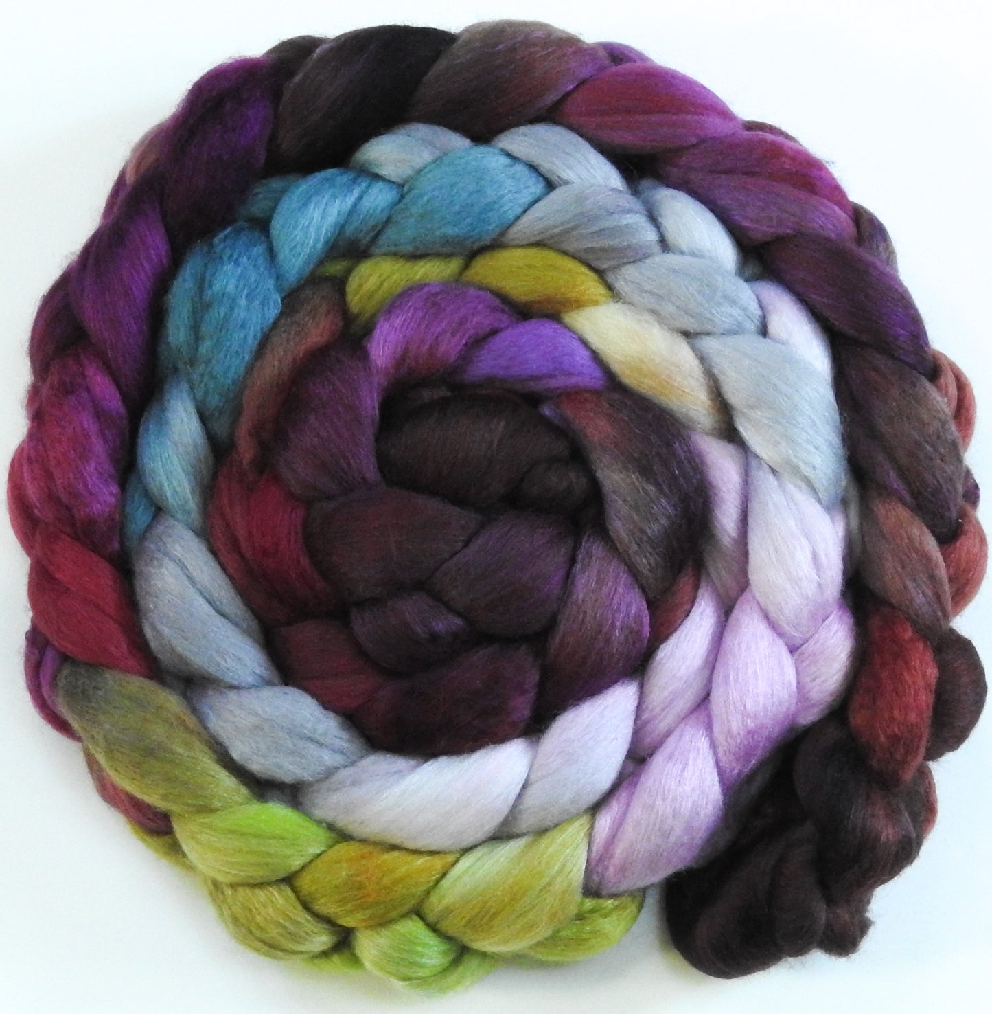 Beauty & the Beast -(5.2 oz) - White Hogget Haunui / Mulberry Silk (70/30) 21.1 mic.