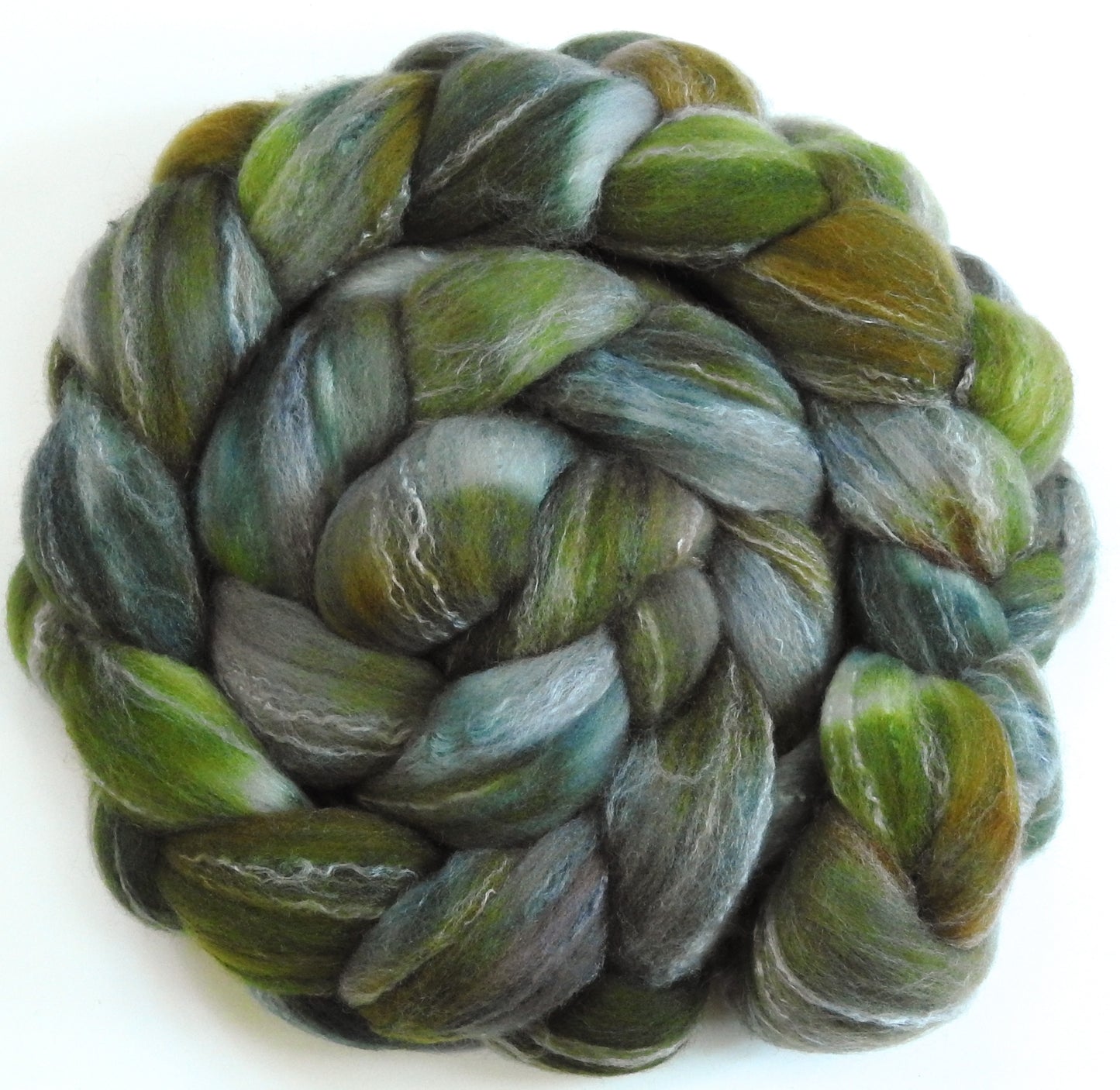 Green Tea - Glazed Solid (5.9 oz)- Targhee/silk/ bamboo (80/10/10)