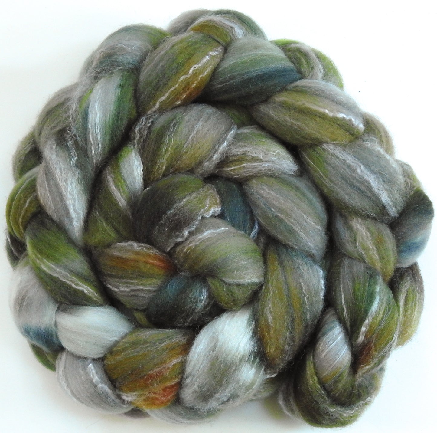 Green Tea - Glazed Solid (5.9 oz)- Targhee/silk/ bamboo (80/10/10)