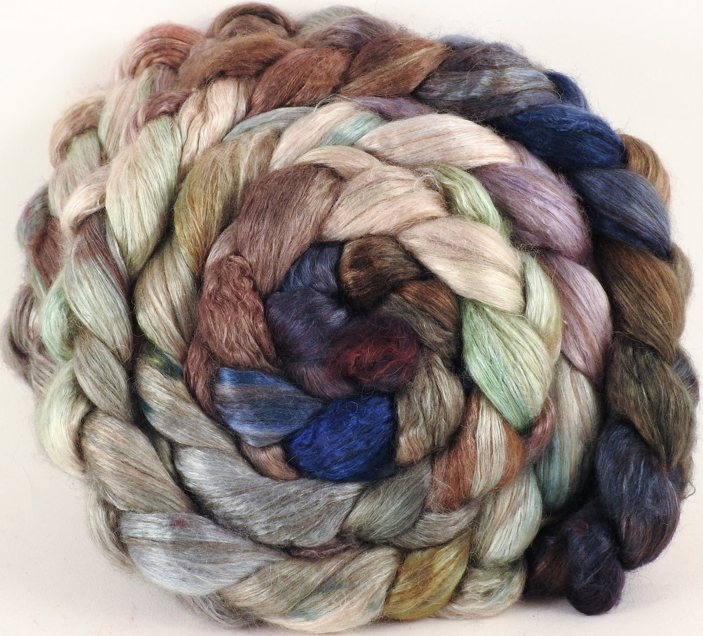 Baby camel/ tussah silk top (50/50) - Downpour - Inglenook Fibers