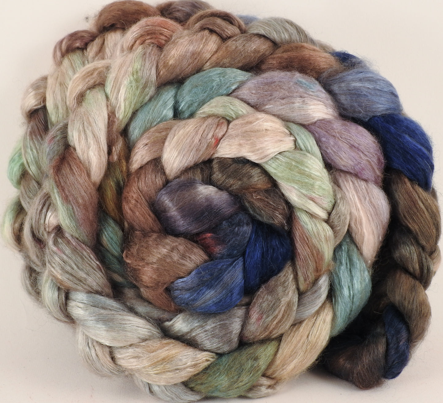 Baby camel/ tussah silk top (50/50) - Downpour - Inglenook Fibers