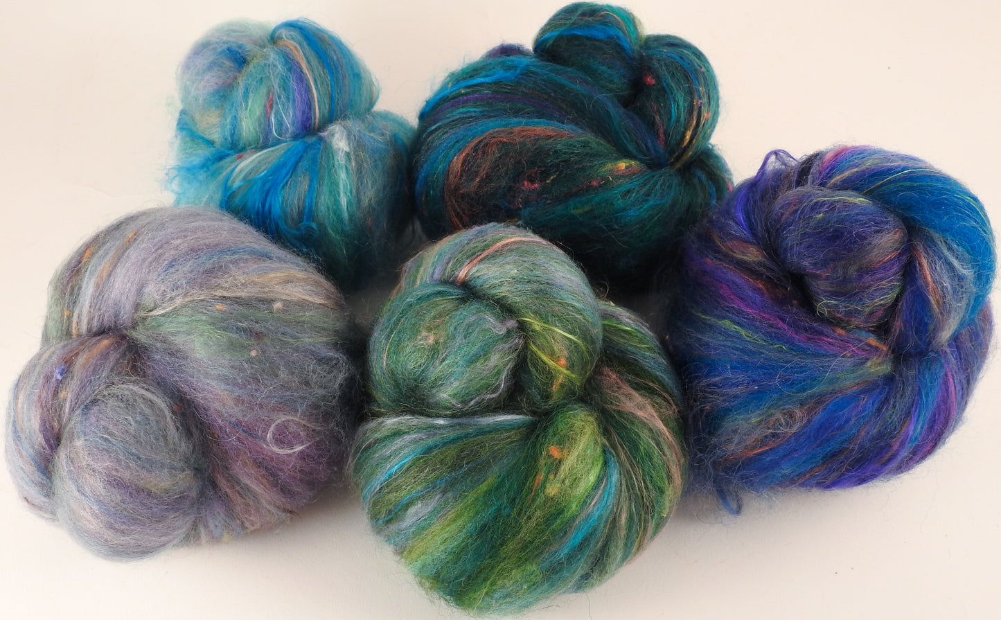 Sock Batts - Up a Creek - (4.15 oz.) - Inglenook Fibers