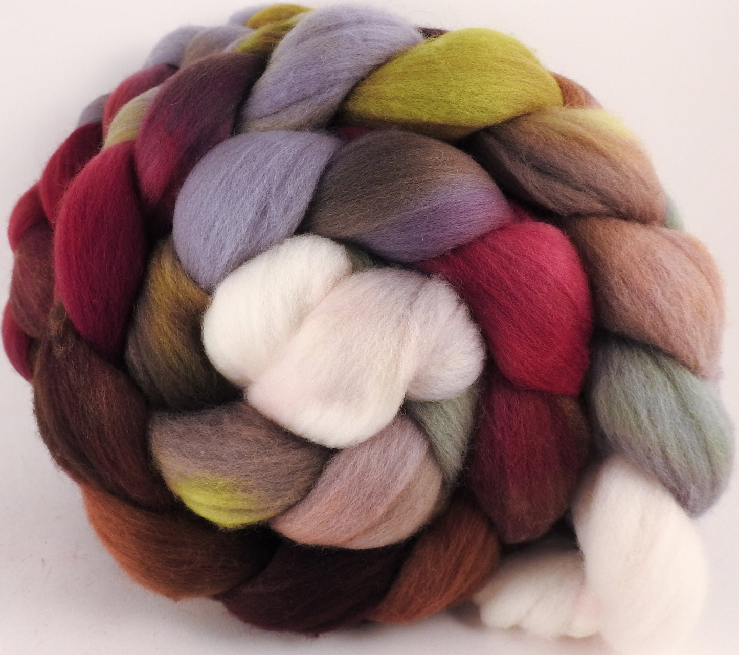 RESERVED for Bluewillow- Hand dyed top for spinning - Pussy Willows - Organic polwarth- (5.1oz. x2) - Inglenook Fibers