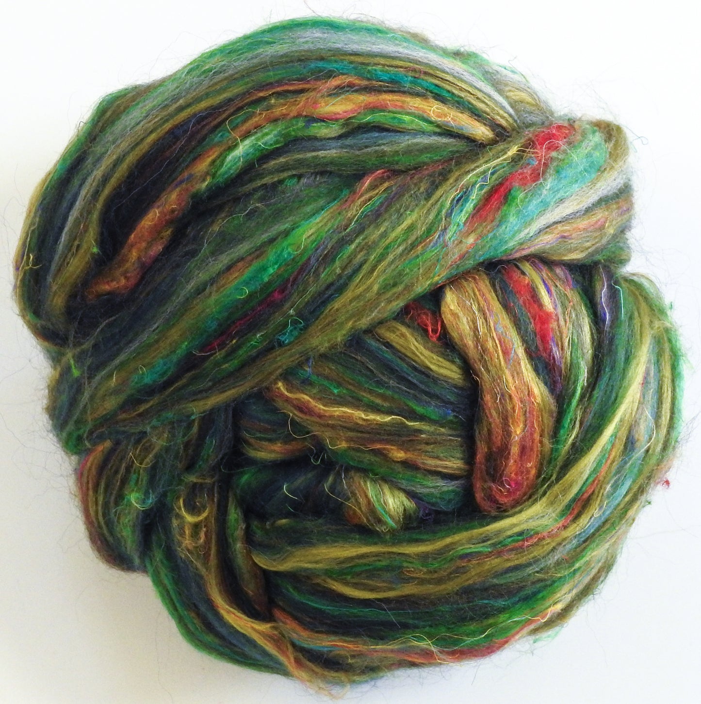 The Party Tree - Merino/Sari and Mulberry silks/Baby Black Alpaca (50/35/15)