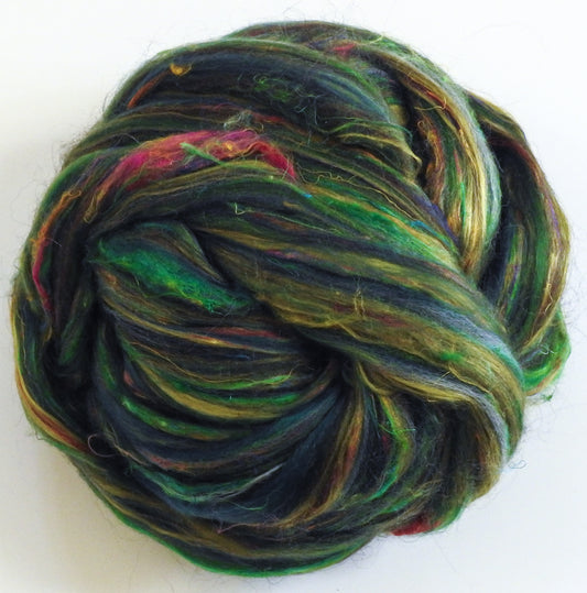 The Party Tree - Merino/Sari and Mulberry silks/Baby Black Alpaca (50/35/15)