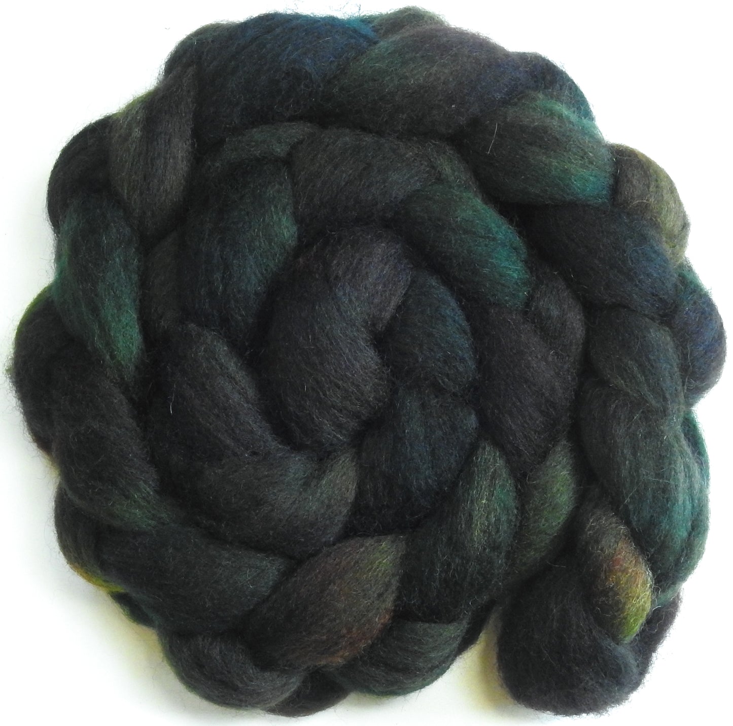 Entish - (5.6 oz.)Batt in a Braid #43 - Dorset/Cheviot/Kid Mohair (60/20/20)