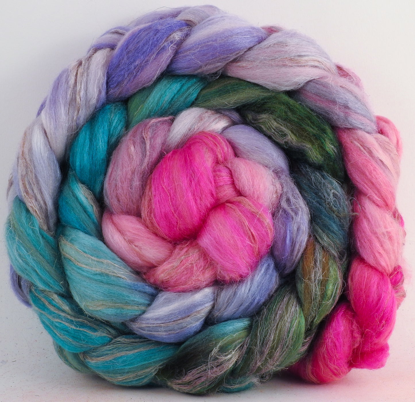 Beach Roses - Merino/ Tussah Silk/ Natural Flax (50/25/25) - 5.2 oz.