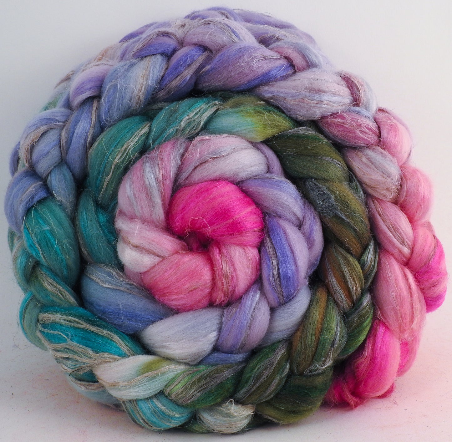 Beach Roses - Merino/ Tussah Silk/ Natural Flax (50/25/25) - 5.2 oz.