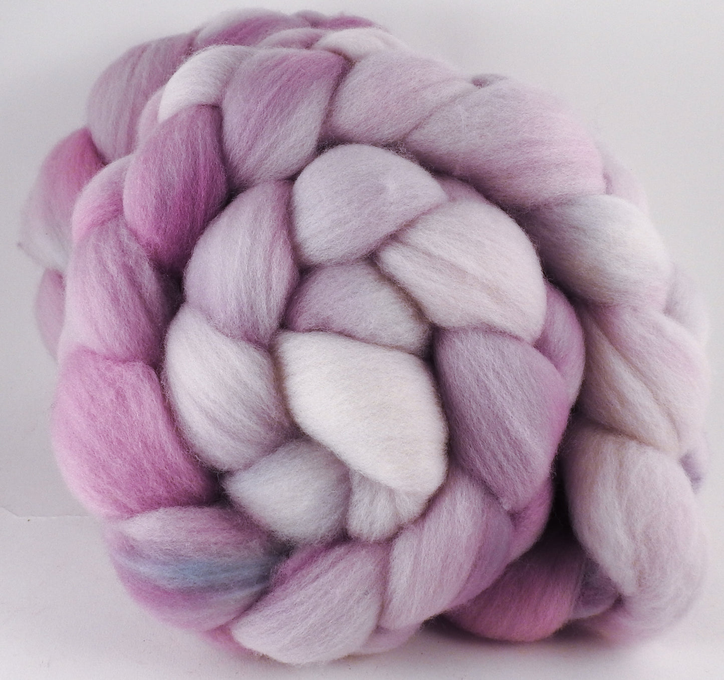 Hand dyed top for spinning -Ballerina- (5.1 oz.) Organic Polwarth - Inglenook Fibers