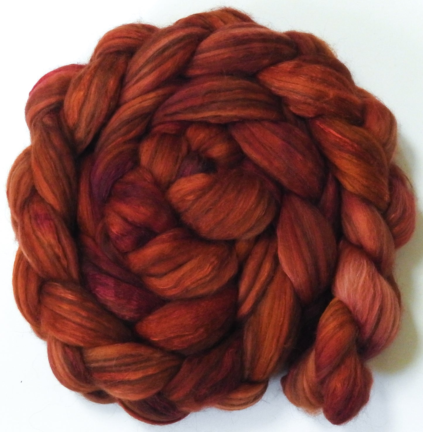 Carnelian (6.2 oz)-Glazed solid- 18.5 mic merino/ camel/ brown alpaca/ mulberry silk/ (40/20/20/20)
