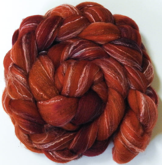 Carnelian (6 oz) -Glazed Solid- Targhee/silk/ bamboo (80/10/10)