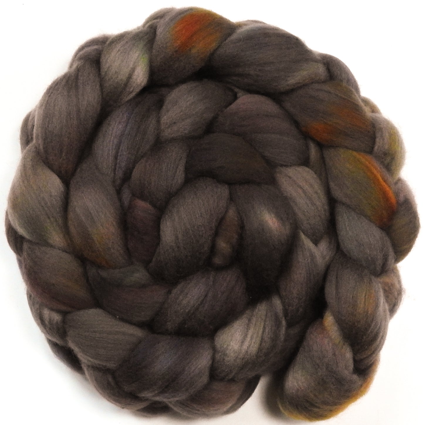 Morel -(6.4 oz) Glazed Solid - Organic Polwarth