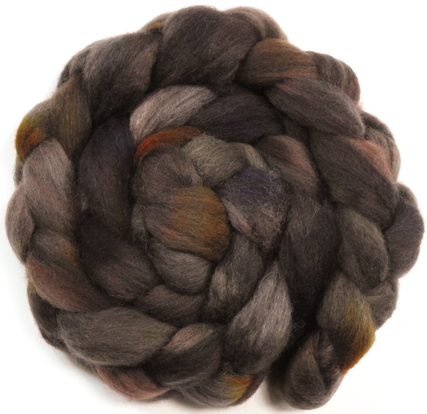 Morel - Batt in a Braid #43 -(5.6 oz.) - Dorset/Cheviot/Kid Mohair (60/20/20)