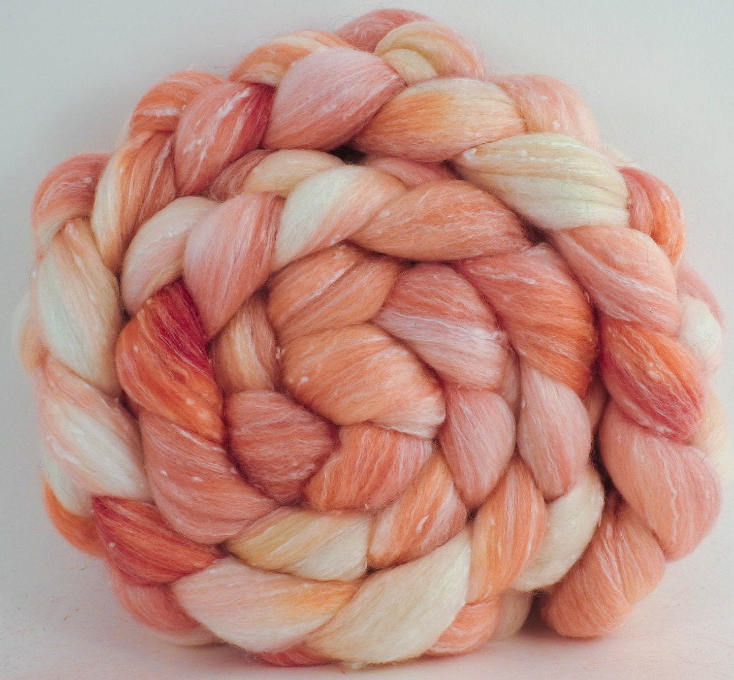 White Peach - Merino/ Bamboo/ Tweed Blend (⅓ each)