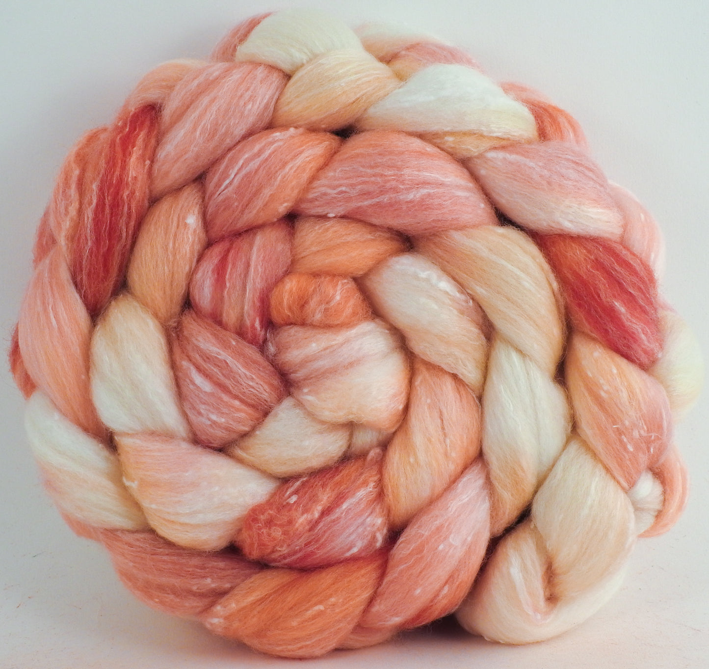 White Peach - Merino/ Bamboo/ Tweed Blend (⅓ each)