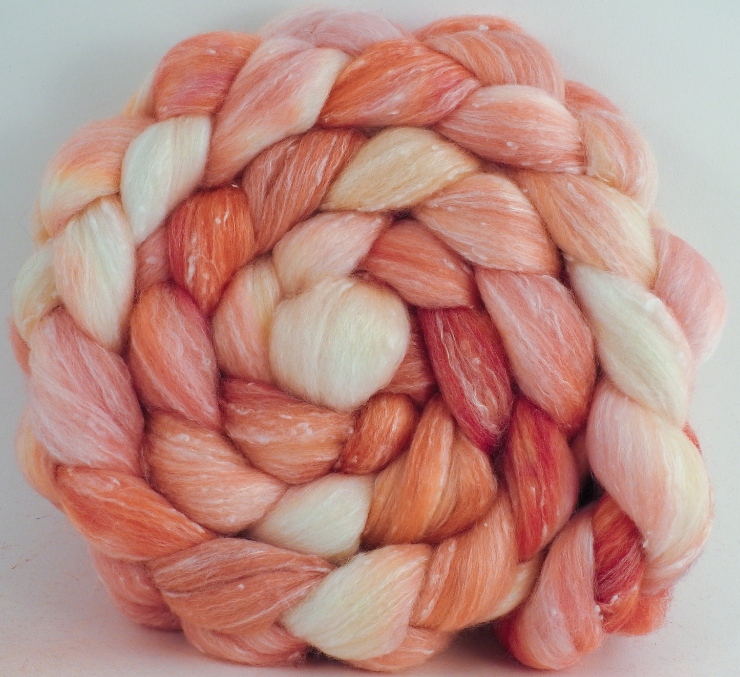 White Peach - Merino/ Bamboo/ Tweed Blend (⅓ each)