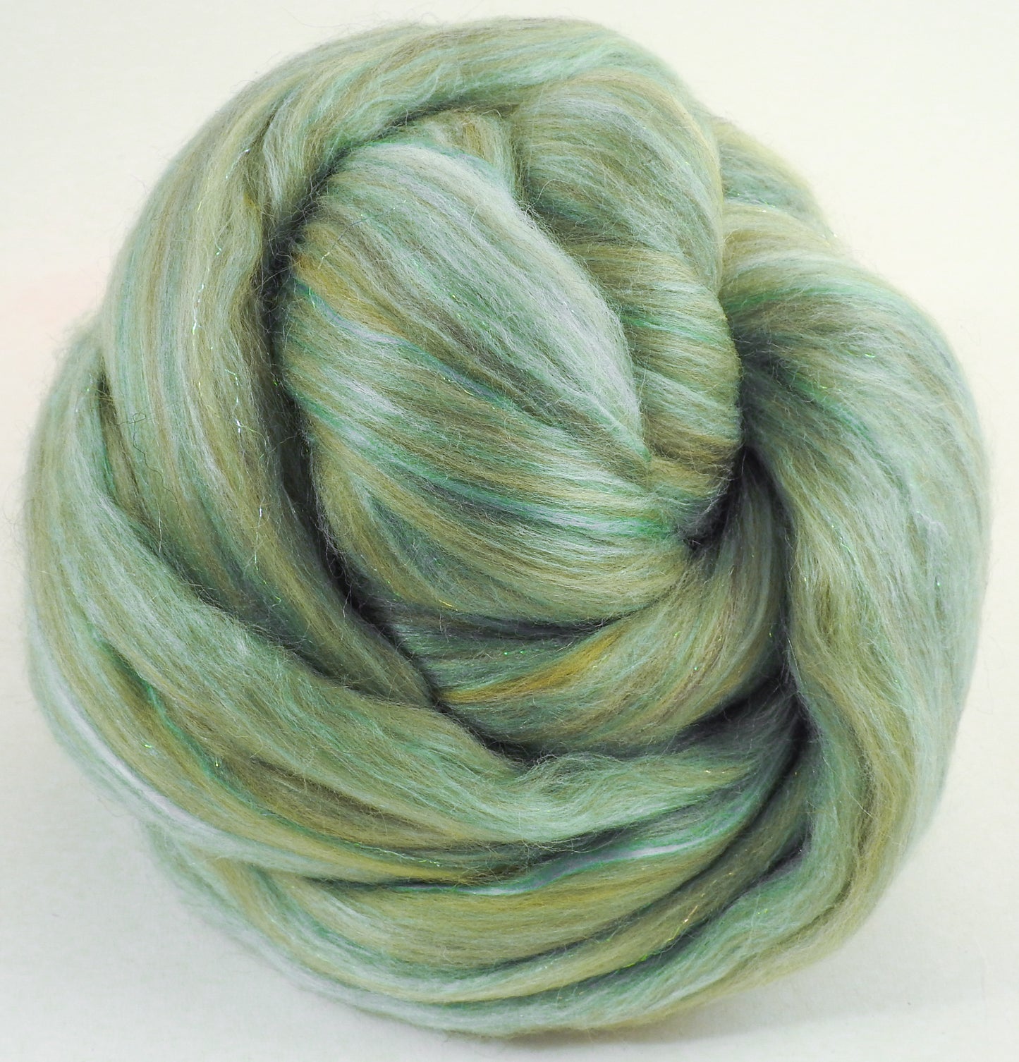 Leaves of Lorien - Merino/ Rambouillet/ Peduncle and Mulberry silks/Pearl fiber/Icicle Stellina (35/25/25/10/5)