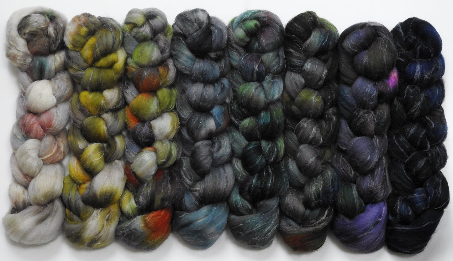 Windchill- Gradient Braid Set-(11.5 oz)- Merino/Tussah/Flax (50/25/25)
