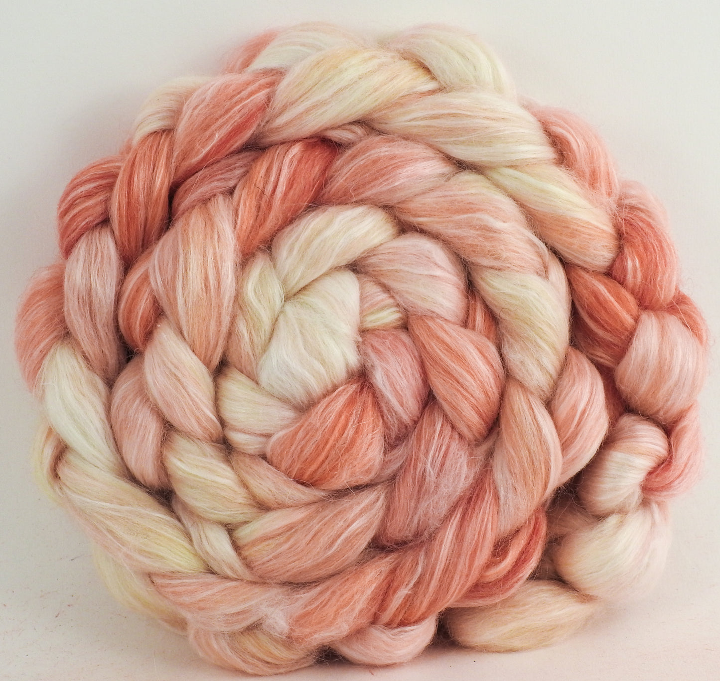 White Peach - White-faced Woodland/ Ramie/ Llama/ Bamboo (35/35/15/15)- (5.5 oz.)