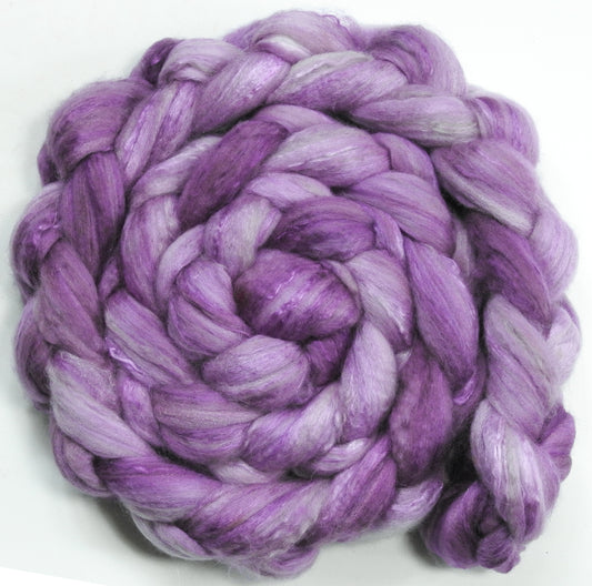 Thistle (5.4 oz) - Batt in a Braid #5 - Merino/ Camel/ silk/ faux cashmere/ firestar (25/25/25/12/12)