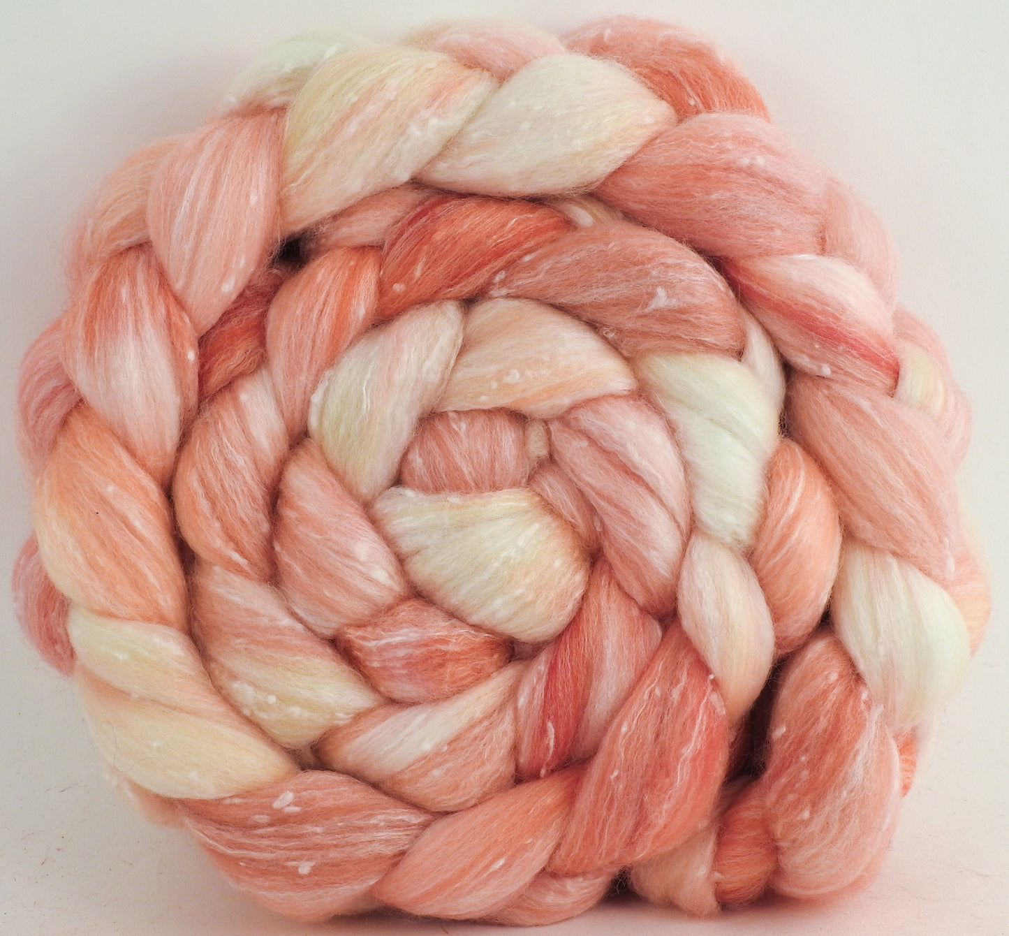 White Peach - Merino/ Bamboo/ Tweed Blend (⅓ each)