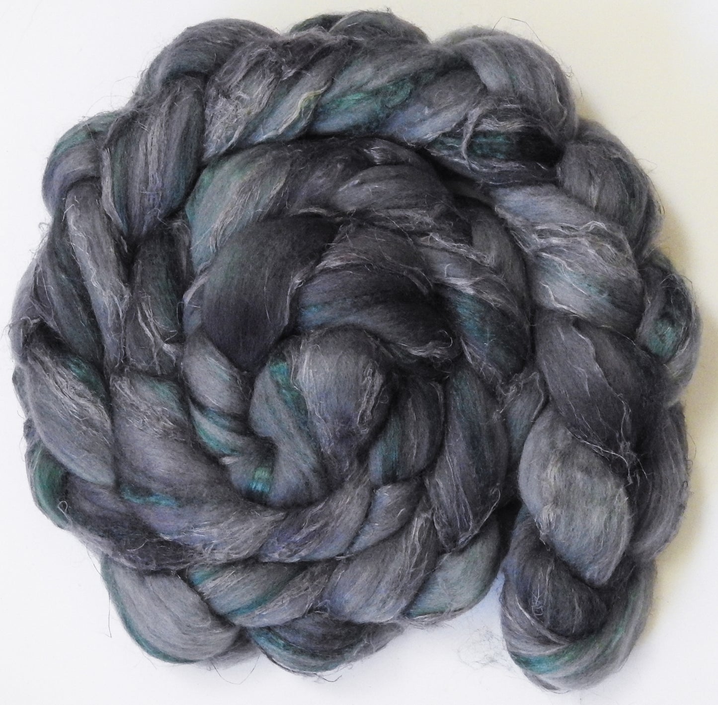 Asphalt - Merino/ Tussah Silk/ Natural Flax (50/25/25)