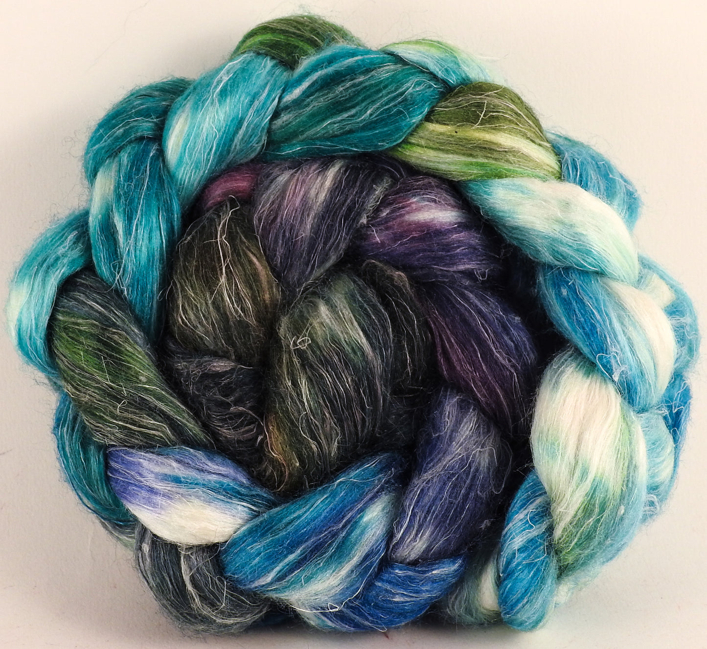 Tussah Silk / flax roving (65/35)- Aruba (4.5 oz) - Inglenook Fibers