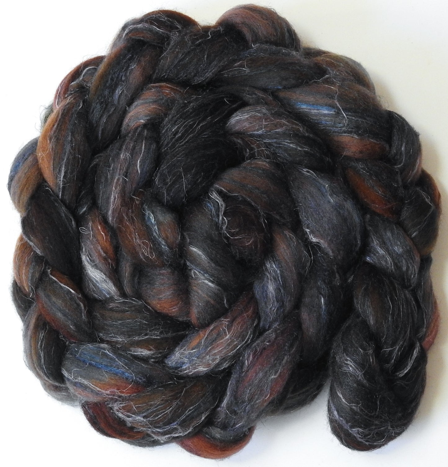 French Roast - Merino/ Tussah Silk/ Natural Flax (50/25/25)