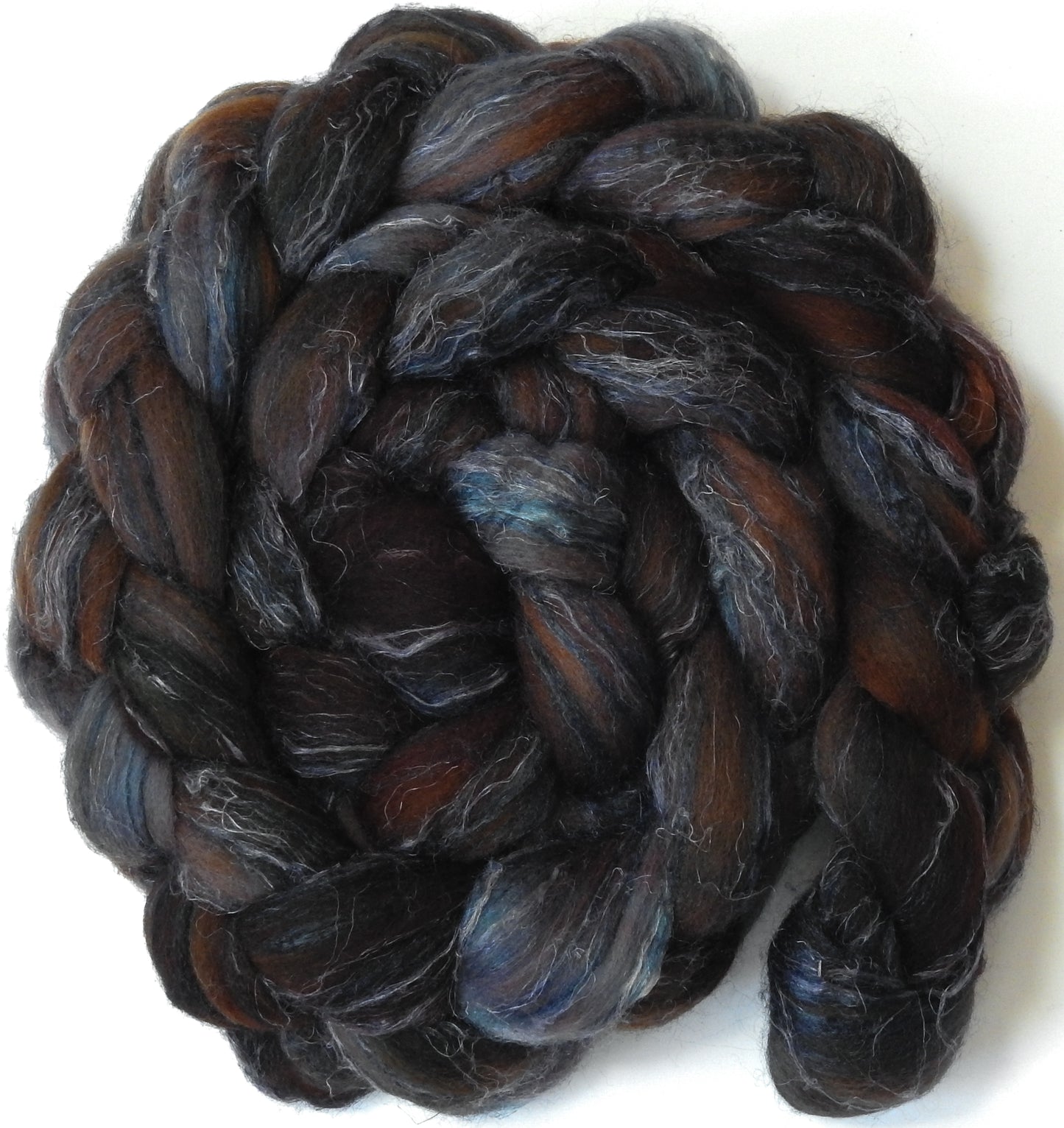 French Roast - Merino/ Tussah Silk/ Natural Flax (50/25/25)