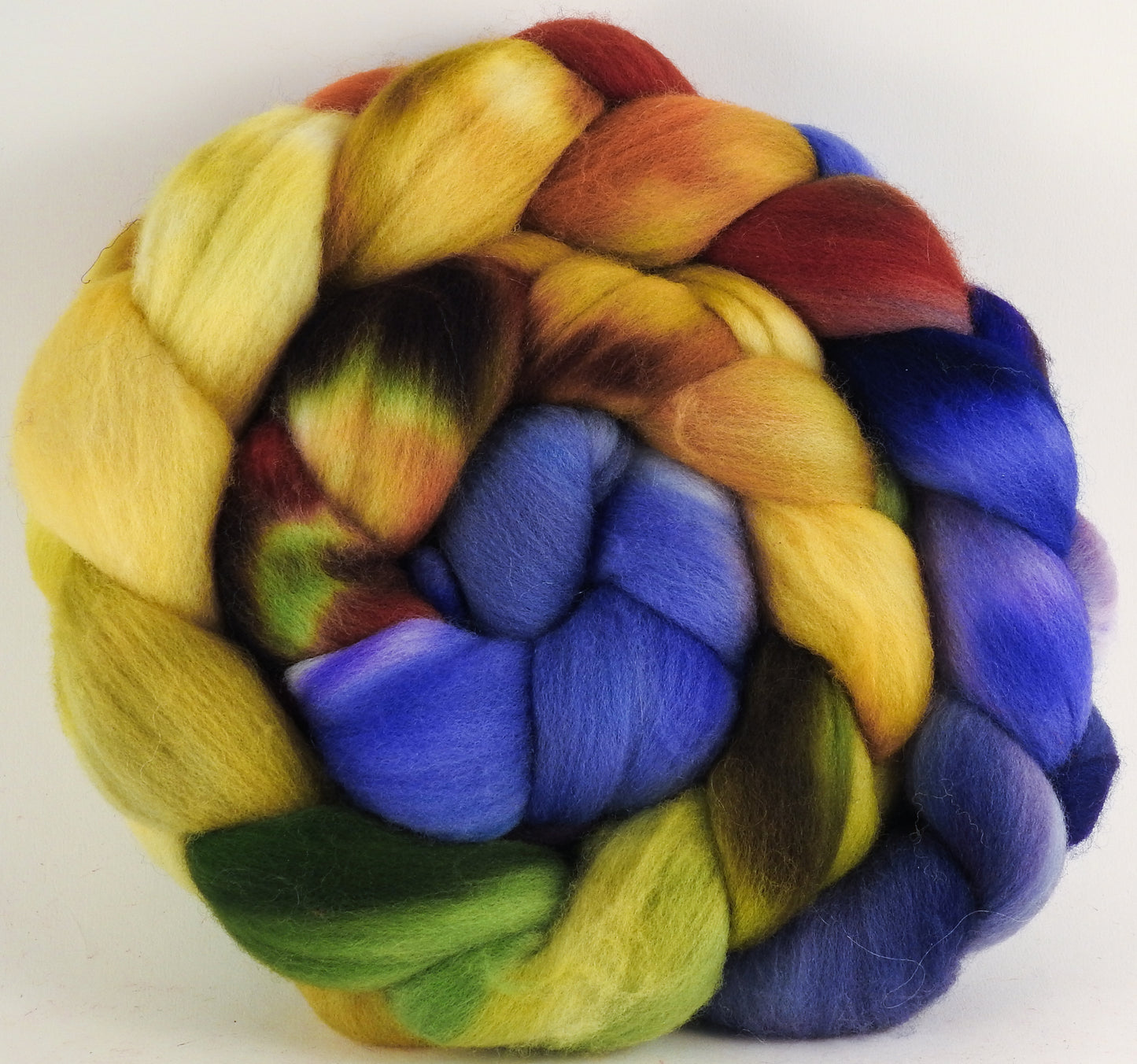 Hand dyed top for spinning - Toulouse - (5.2 oz.) Organic polwarth - Inglenook Fibers