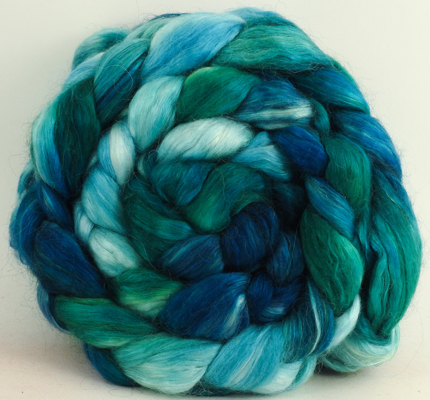 Rivulet- Wensleydale/ Mulberry silk roving (65/35) - (5.3 oz.)