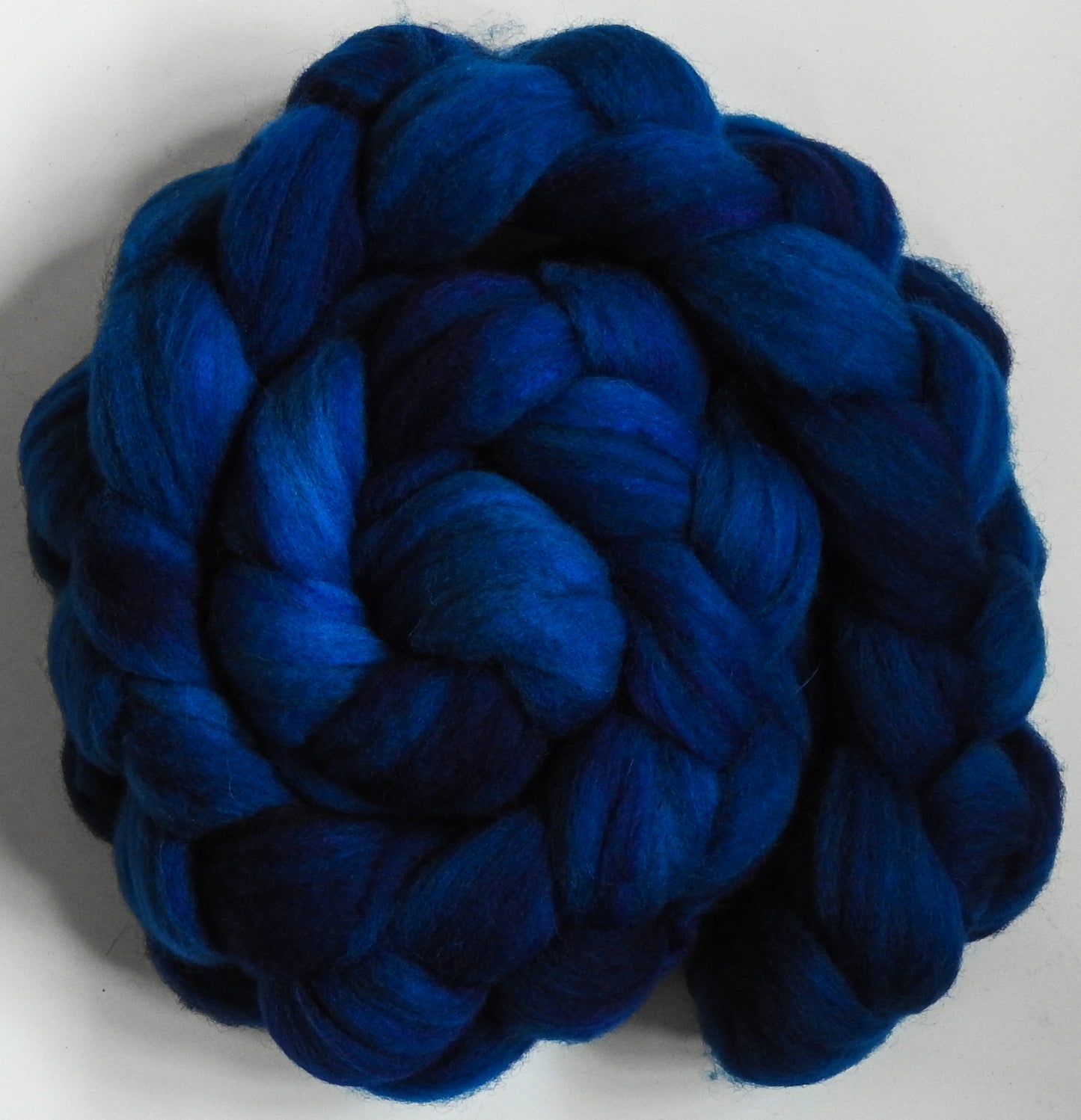 Blue Lobster (5.5 oz.) Batt in a Braid #60- Southdown/ Bfl/ Bio-nylon (50/25/25)