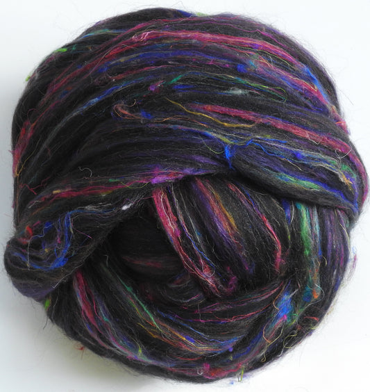Cosmos  - Zwartbles / Merino / Sari Silk / Mulberry & Tussah Silk ( 25/25/25/25)