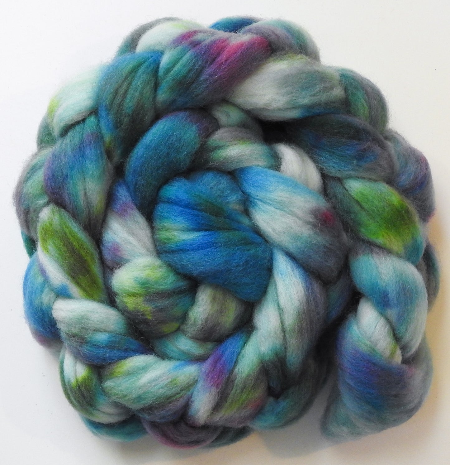 Float (5.3 oz) Batt in a Braid #60- Southdown/ Bfl/ Bio-nylon (50/25/25)